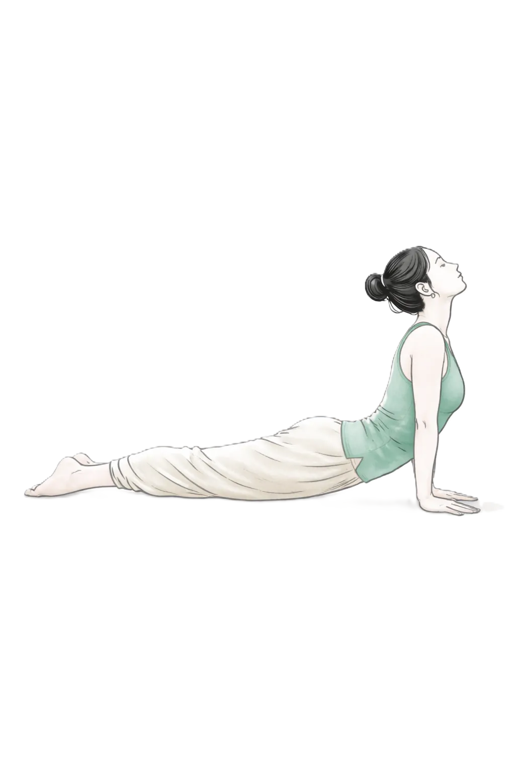 Step 7 of 12 — Bhujanga Asana: cobra pose